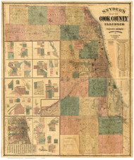 DeKalb County, Illinois 1860 - Old Map Reprint