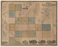 Will County, Illinois 1862 - Old Map Reprint