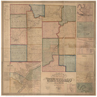 Winnebago County, Illinois 1859 - Old Map Reprint
