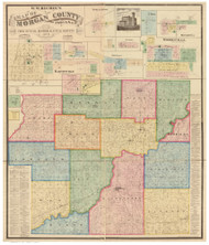 Morgan County, Indiana 1875 - Old Map Reprint