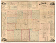 Randolph County, Indiana 1865 - Old Map Reprint