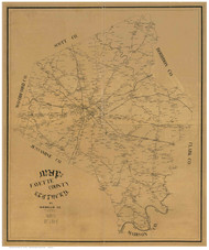 Fayette County - Lexington - Kentucky 1891 - Old Map Reprint