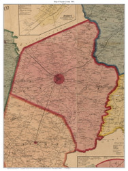 Fayette County - Lexington - Kentucky 1861 - Old Map Custom Print - Excerpt from Bourbon-Fayette-Clark-etc 1861