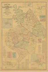 Garrard & Lincoln County Kentucky 1879 - Old Map Reprint