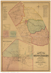 Montgomery County Kentucky 1879 - Old Map Reprint
