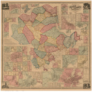 Essex County Massachusetts 1856 - Old Map Reprint