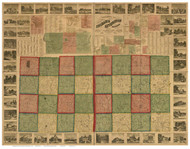 Ingham & Livingston County Michigan 1859 - Old Map Reprint