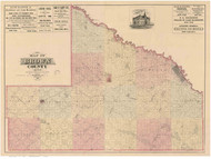 Brown County Minnesota 1886 - Old Map Reprint