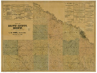 Brown County Minnesota 1900 - Old Map Reprint