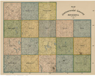Cottonwood County Minnesota 1898 - Old Map Reprint
