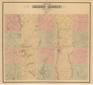 Martin County Minnesota 1887 - Old Map Reprint