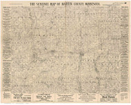 Martin County Minnesota 1901 - Old Map Reprint