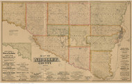 Nicollet County Minnesota 1885 - Old Map Reprint