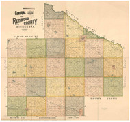 Redwood County Minnesota 1898 - Old Map Reprint