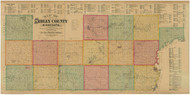 Sibley County Minnesota 1893 - Old Map Reprint