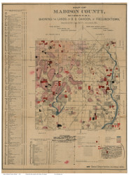 Madison County Missouri 1882 - Old Map Reprint