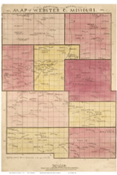 Webster County Missouri 1877 - Old Map Reprint