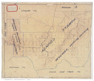 Deer Lodge & Powell County Montana 1901 - Old Map Reprint