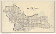 Meagher County Montana 1912 - Old Map Reprint