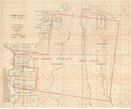 Livingston Parish Louisiana 1870 - Old Map Reprint