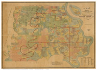 Caldwell Parish Louisiana 1860 - Old Map Reprint - OLD MAPS