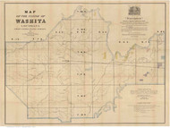 Washita Parish Louisiana 1860 - Old Map Reprint
