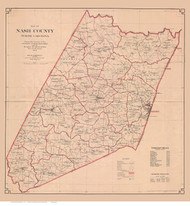 Nash County North Carolina 1919 - Old Map Reprint