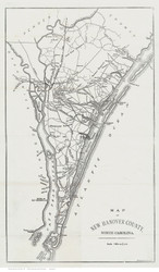 New Hanover County North Carolina 1886 - Old Map Reprint