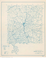 Person County North Carolina 1910 (1919) - Old Map Reprint