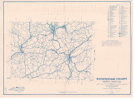 Rockingham County North Carolina 1938 - Old Map Reprint