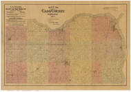 Cass County Nebraska 1894 - Old Map Reprint