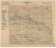 Lincoln County Nebraska 1894 - Old Map Reprint