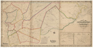 Burlington County New Jersey 1849 - Old Map Reprint