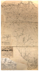Burlington County New Jersey 1858 - Old Map Reprint