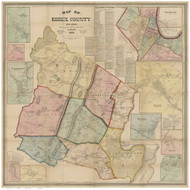 Essex County New Jersey 1859 - Old Map Reprint