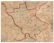 Mercer County New Jersey 1860 - Old Map Custom Print