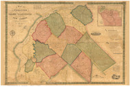 Salem & Gloucester County New Jersey 1849 - Old Map Reprint