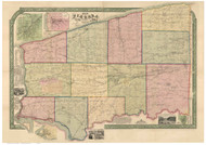 Niagara County New York 1852 - Old Map Reprint