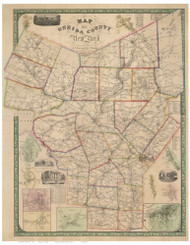 Oneida County New York 1852 - Old Map Reprint