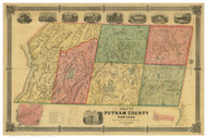 Putnam County New York 1854 - Old Map Reprint