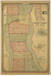 Seneca County New York 1858 - Old Map Reprint