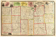 Wayne County New York 1853 - Old Map Reprint