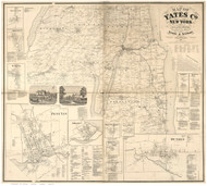 Yates County New York 1865 - Old Map Reprint