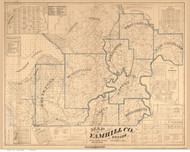 Yamhill County Oregon 1879 - Old Map Reprint