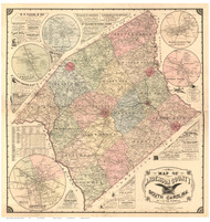Anderson County 1897 South Carolina - Old Map Reprint