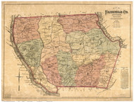 Fairfield County 1876 South Carolina - Old Map Reprint