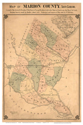 Marion County 1882b South Carolina - Old Map Reprint