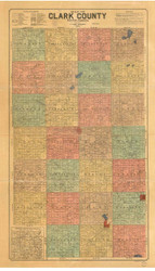 Clark County South Dakota 1900 - Old Map Reprint