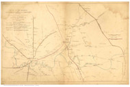 Bedford (partial) County Tennessee 1863 - Old Map Reprint