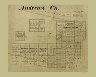 Andrews County Texas 1887 - Old Map Reprint